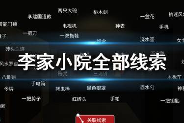《李家小院》全部线索解答 全部线索关联一览
