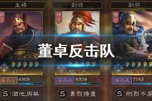 《三国志战略版》董卓反击队搭配推荐 S2董卓黑科技阵容战法搭配
