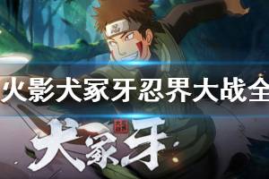 《火影忍者手游》犬冢牙忍界大战全技能介绍 犬冢牙忍界大战奥义技能