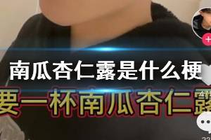 抖音南瓜杏仁露是什么梗 要喝一杯南瓜杏仁露不要杏不要瓜不要露