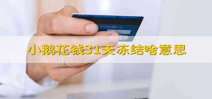 小鹅花钱31天冻结啥意思