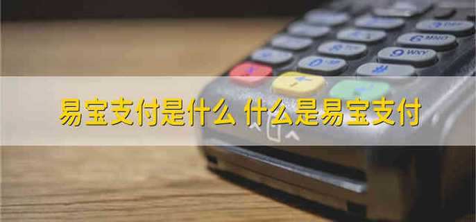 易宝支付是什么 什么是易宝支付