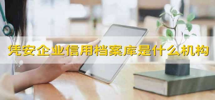 凭安企业信用档案库是什么机构