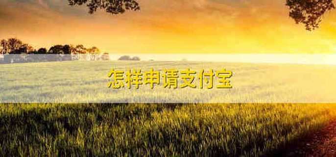 怎样申请支付宝 怎么申请支付宝账号