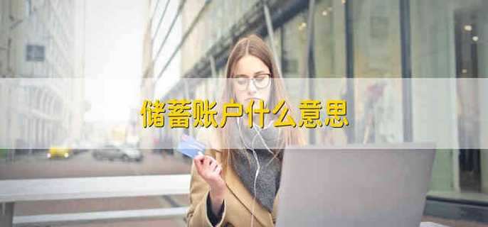 储蓄账户什么意思