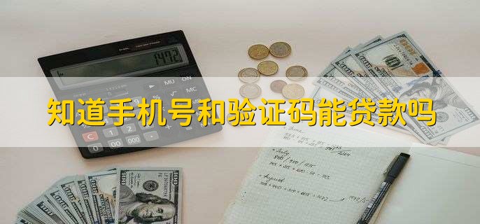 知道手机号和验证码能贷款吗