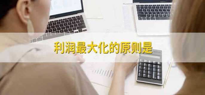 利润最大化的原则是
