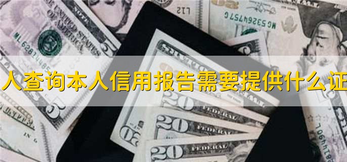 个人查询本人信用报告需要提供什么证件