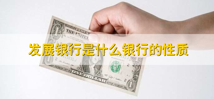 发展银行是什么银行的性质