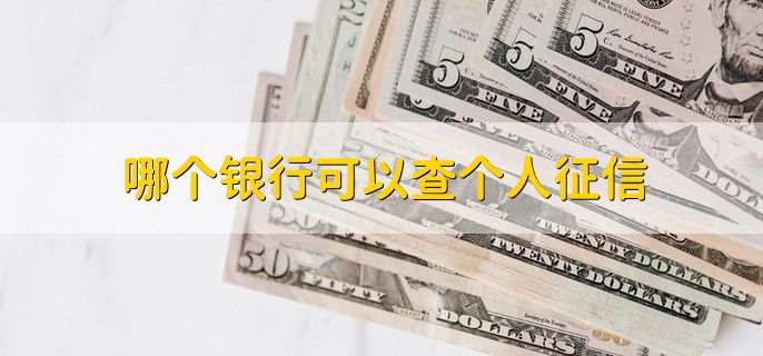 哪个银行可以查个人征信