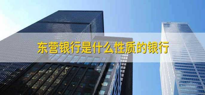 东营银行是什么性质的银行