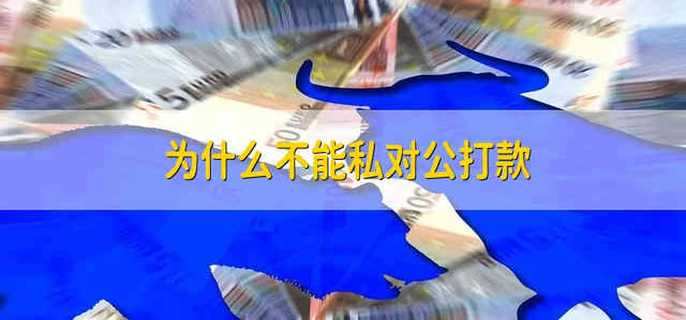 为什么不能私对公打款