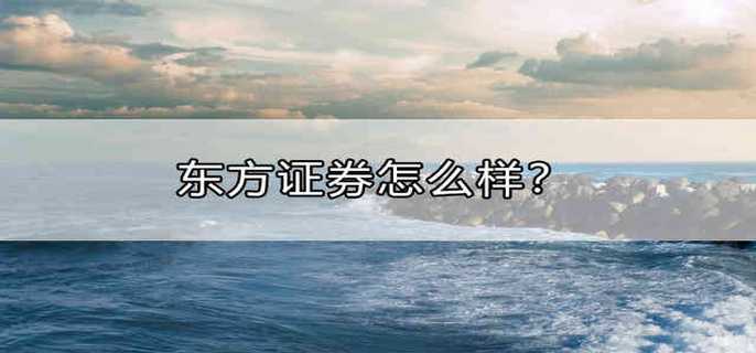 东方证券怎么样？