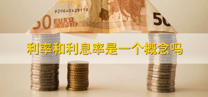 利率和利息率是一个概念吗?