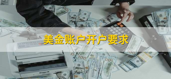 美金账户开户要求
