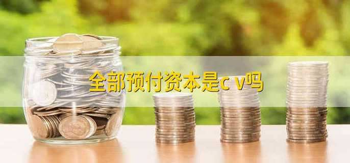 全部预付资本是c+v吗