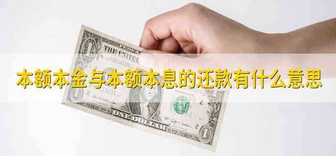 本额本金与本额本息的还款有什么意思
