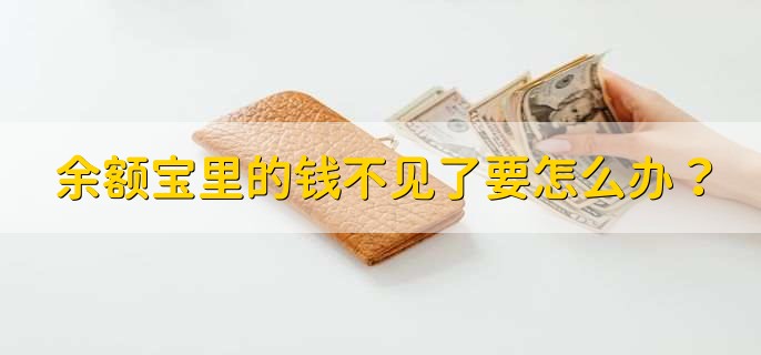 余额宝里的钱不见了要怎么办?