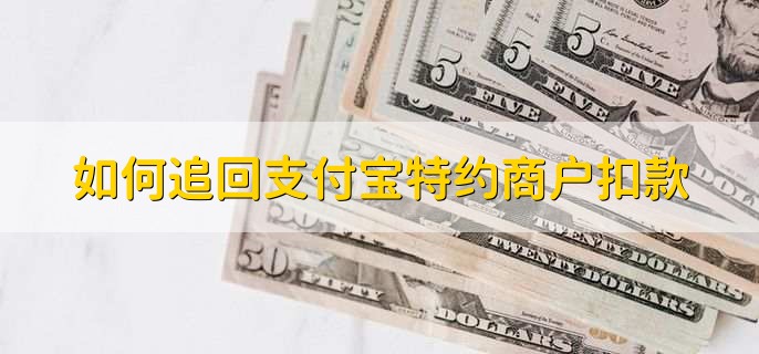 如何追回支付宝特约商户扣款