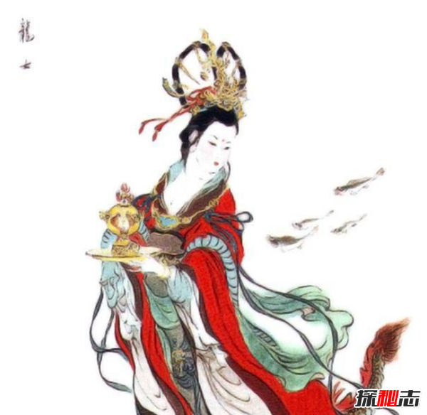 神话传说人物龙女,与人类男性婚恋的异类女性(源于佛教)