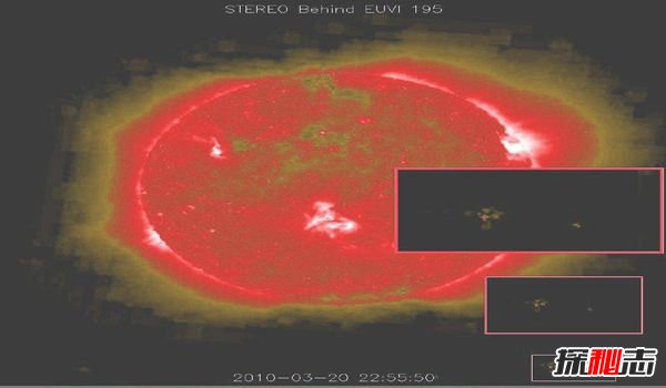 外星人修复太阳?UFO专家称太阳旁ufo维修太阳